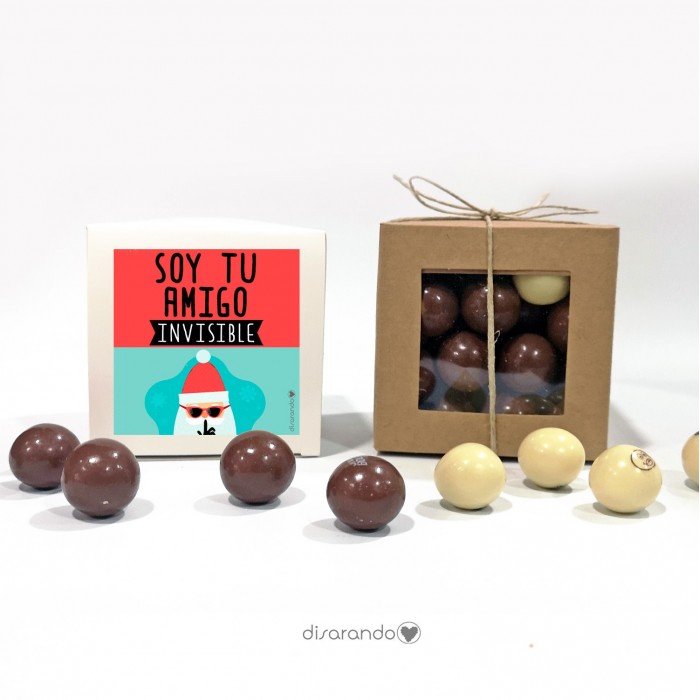 Caja Bombones Chocolate "Amigo Insivible"