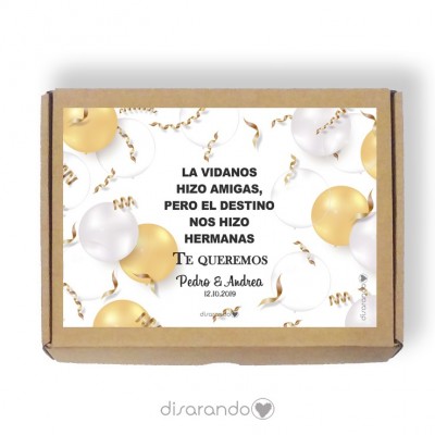 Caja personalizable 03 Cumpleaños  (Rectangular o Picnic)
