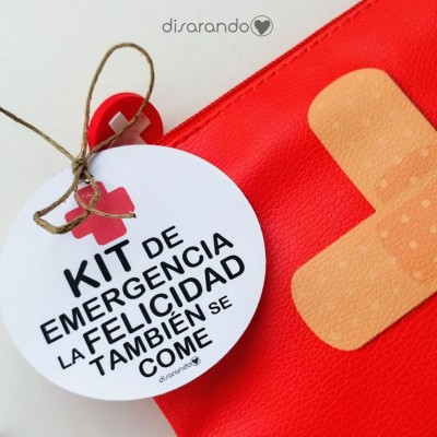 Neceser "Kit de Emergencia, La felicidad también se come"