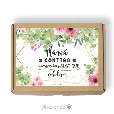 Caja personalizable 50 Flores  (Rectangular o Picnic)
