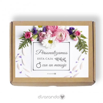 Caja Personalizable 08 Flower (Rectangular o Picnic)