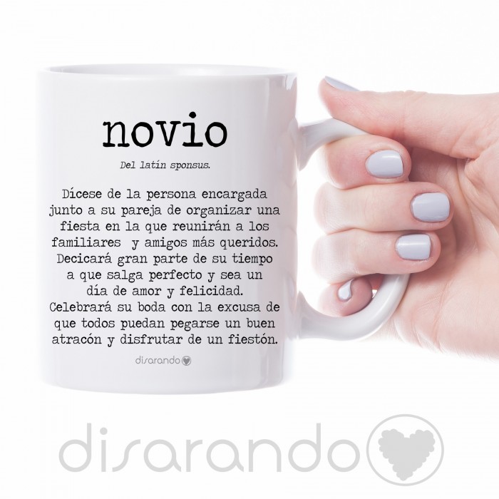 Taza definición personalizable "Novio"