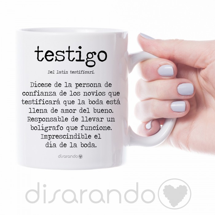 Taza personalizable "Definición Testigo"