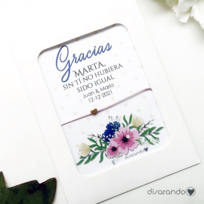 Pulsera Corazón Personalizable