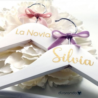 Percha Personalizable Adulto Blanca