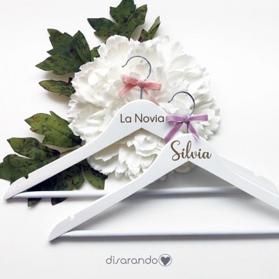 Percha Personalizable Adulto Blanca