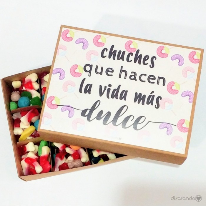 Caja Chucherías "Chuches que hacen la vida más dulce"