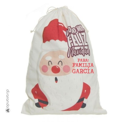 Saco Navidad Personalizable Papá Noel