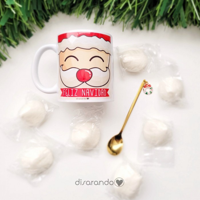 Taza Dulce + Cuchara Navidad