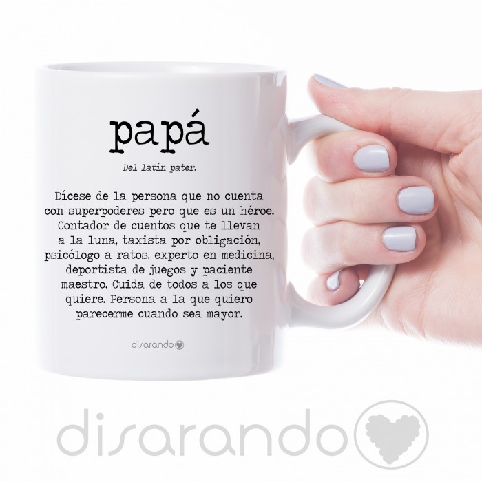 Taza definición personalizable "Papá"