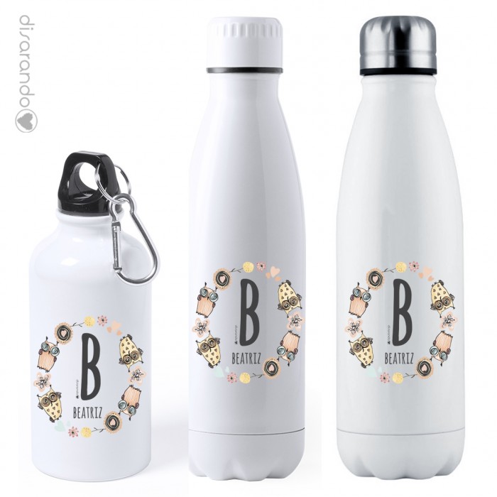 Bidón Acero Personalizable "Buhos" (tres tamaños)