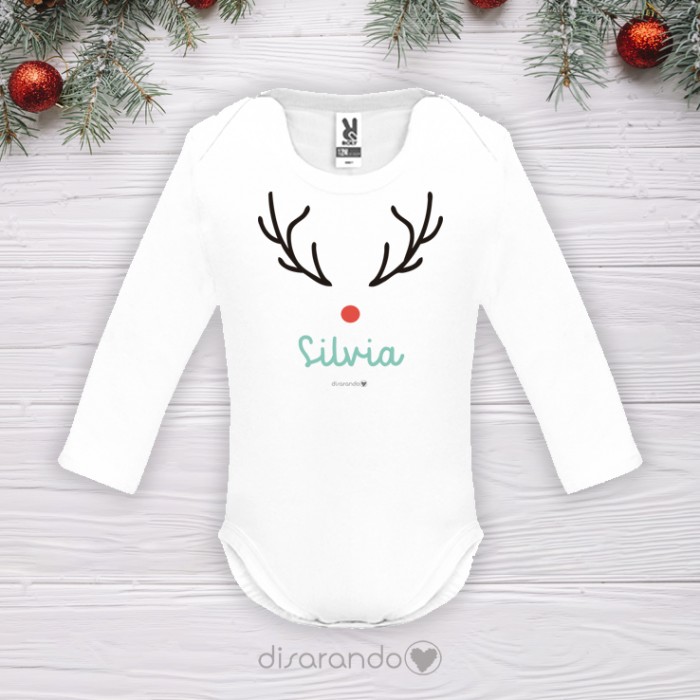 Body personalizado Navidad (Reno)