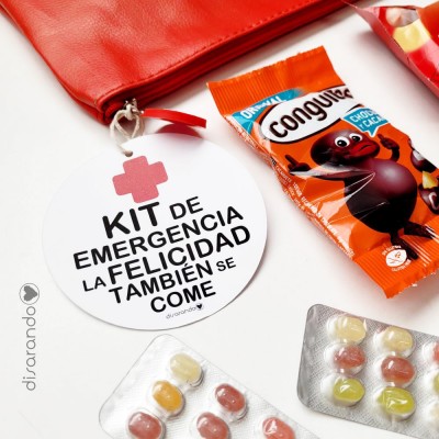 Neceser "Kit de Emergencia, La felicidad también se come"