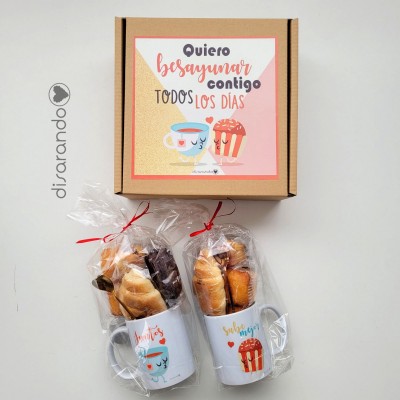 Kit "Quiero Besayunar contigo todos los días"