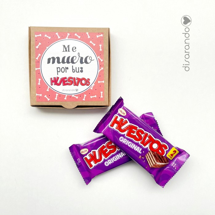 Caja "Me muero por tus huesitos"