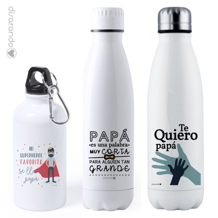Bidón Acero "Papá" (tres tamaños, varios modelos)