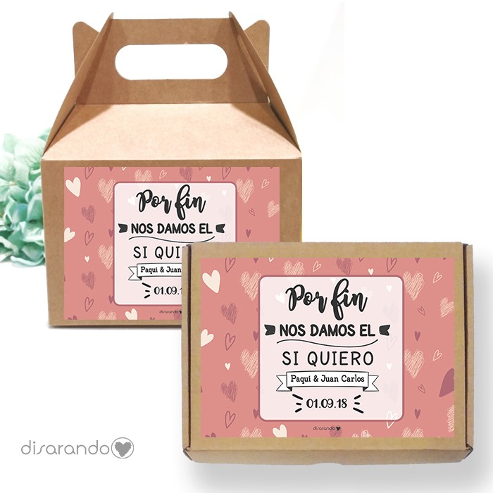 Caja personalizable Love (3 tamaños)