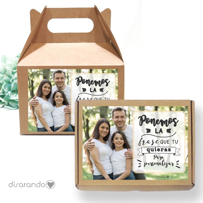 Caja personalizable Con foto  (Rectangular o Picnic)