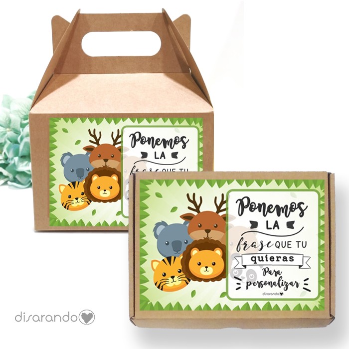 Caja personalizable Zoo (3 tamaños)