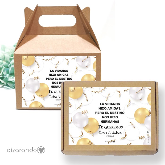Caja personalizable 03 Cumpleaños  (Rectangular o Picnic)