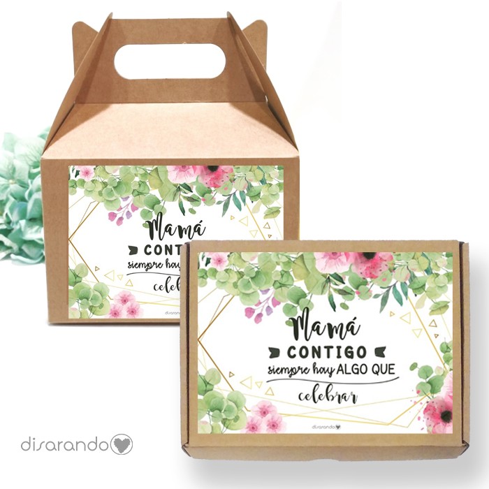 Caja personalizable 50 Flores  (Rectangular o Picnic)