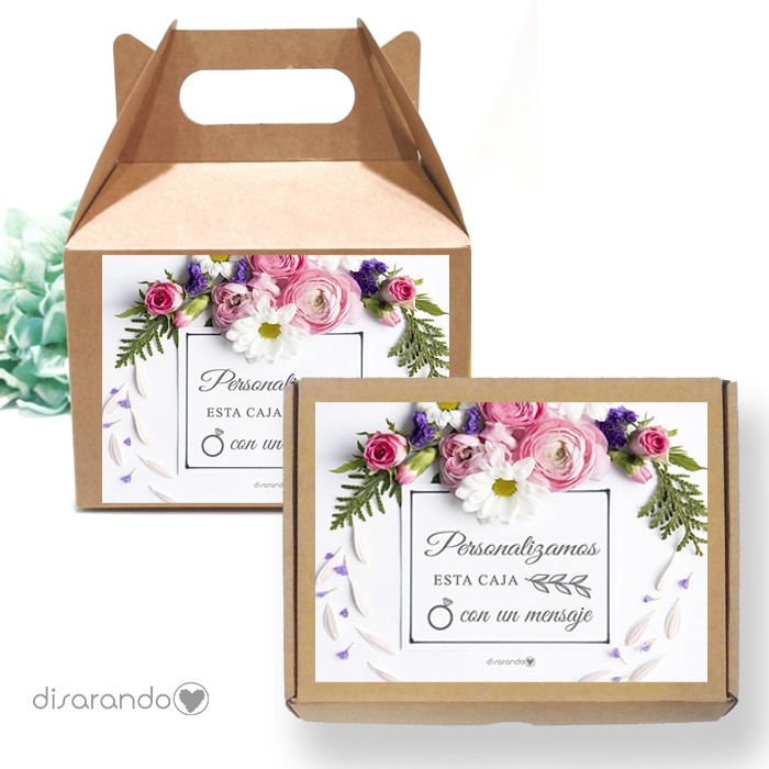 Caja Personalizable 08 Flower (Rectangular o Picnic)