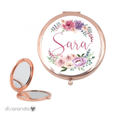 Espejo personalizable Testigo Flores