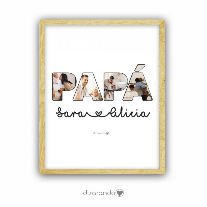 Marco fotos Papá Personalizable con Fotos