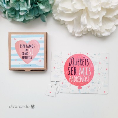 Puzzle Padrinos Personalizable