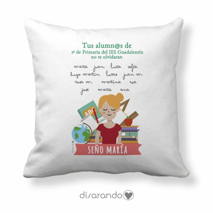 Cojín Personalizable Maestra