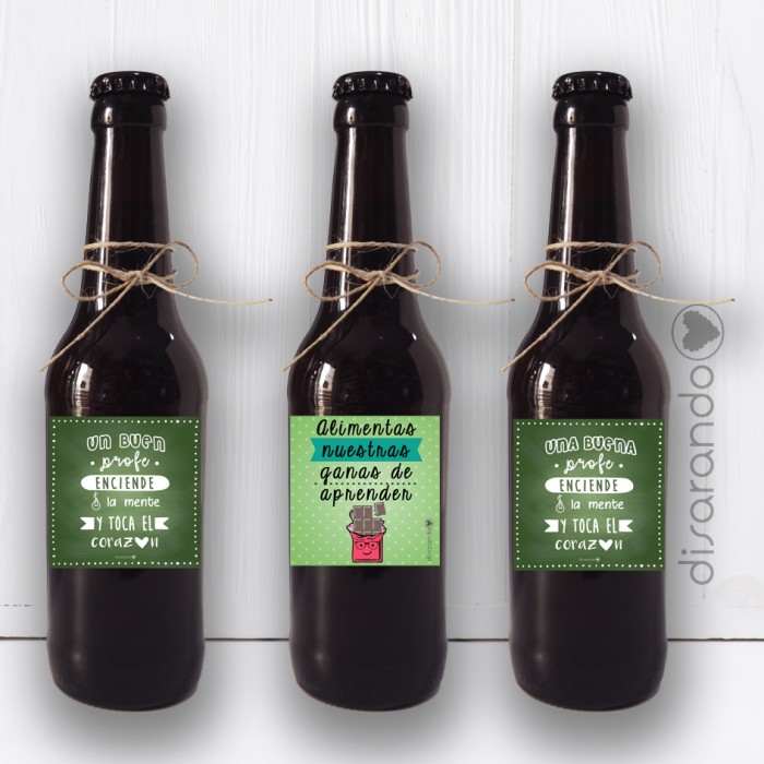 Botellín Cerveza Profes (varios modelos)