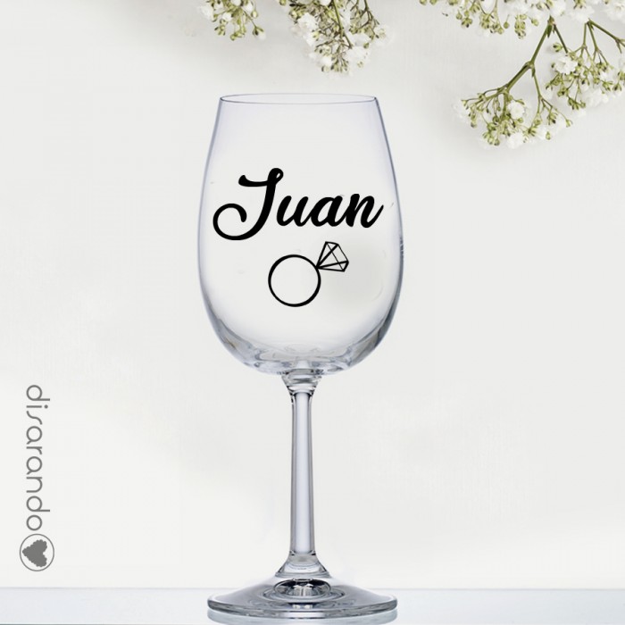 Copa Vino Personalizable