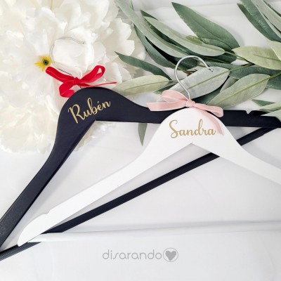 Percha Personalizable Adulto Blanca