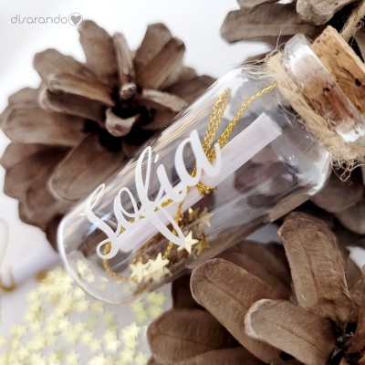 Botella Deseos Estrellas (personalizable)
