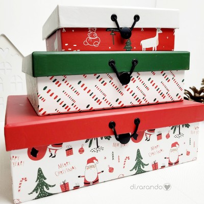 Caja Navidad Nombre (3 Tamaños)