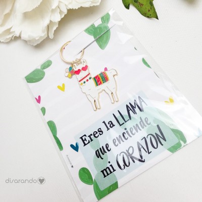 Llavero "Eres la llama que enciende mi corazón"