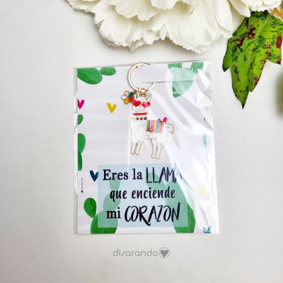 Llavero "Eres la llama que enciende mi corazón"