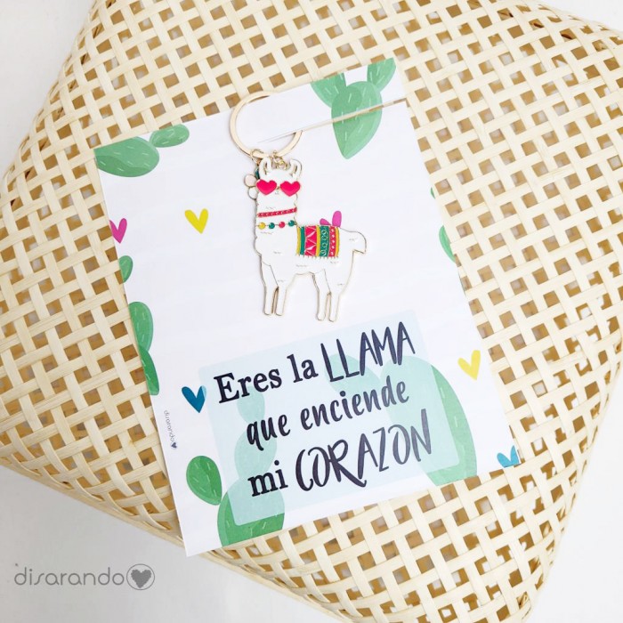 Llavero "Eres la llama que enciende mi corazón"