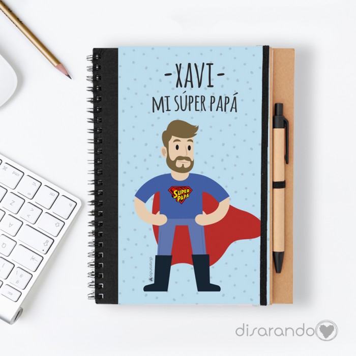 Libreta Super papá (personalizable)