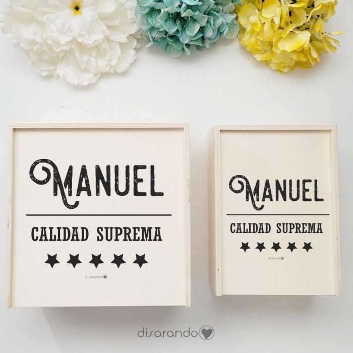 Caja Madera 15 Estrella