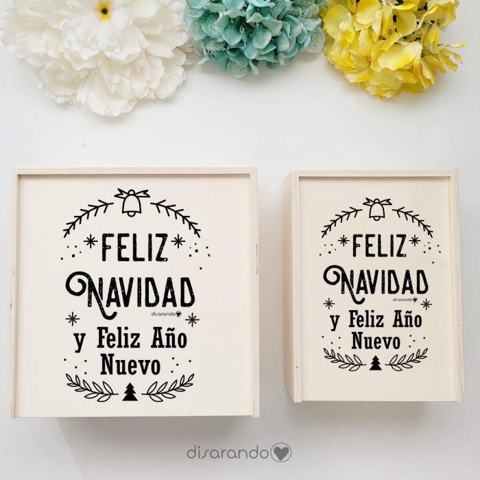 Caja Madera 23 Navidad Black