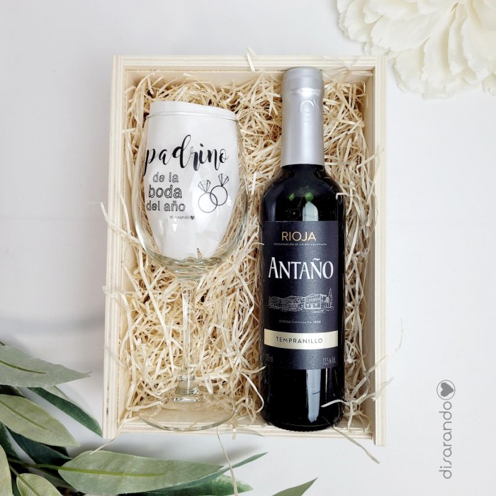 Caja Madera Padrino (varios diseños)