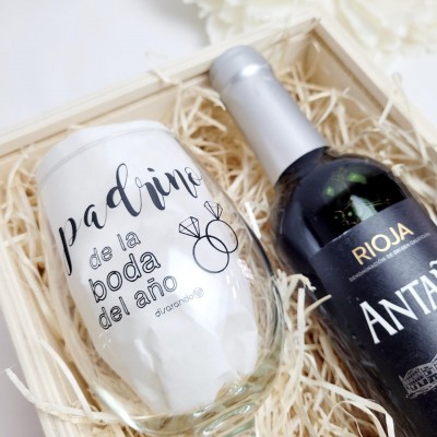 Caja Madera Padrino (varios diseños)