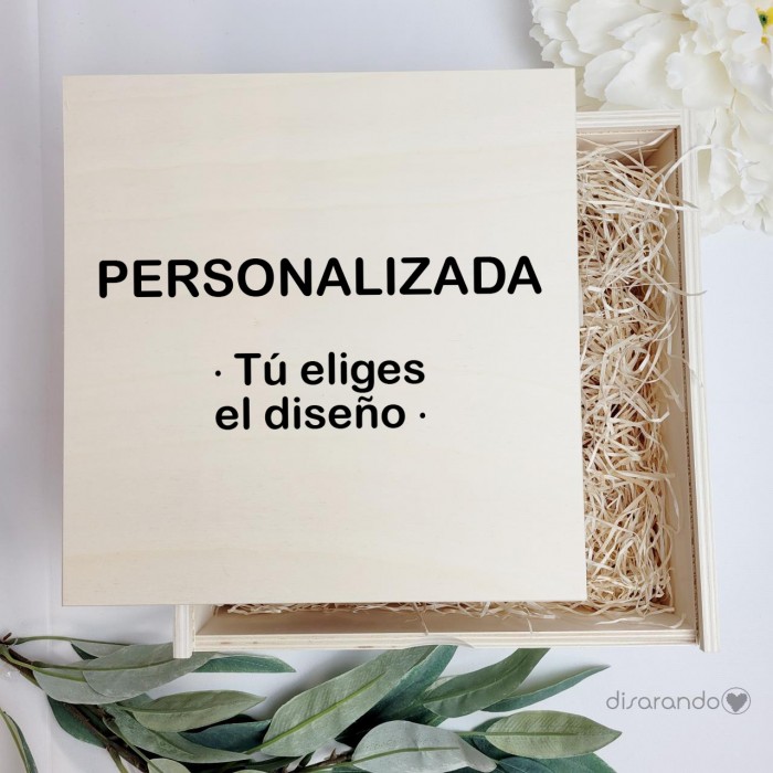 Caja Madera Grande Vacía (varios diseños)