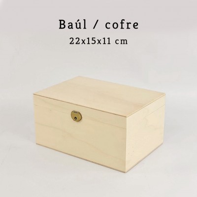 Caja Madera Natalicio "04 Flores"