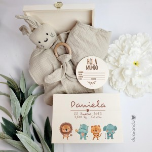 Natalicio + Placa + Set muselina