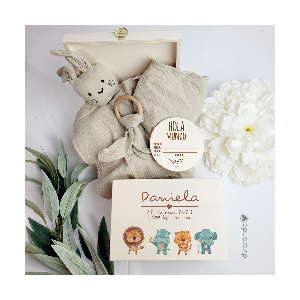 Natalicio + Placa + Set muselina