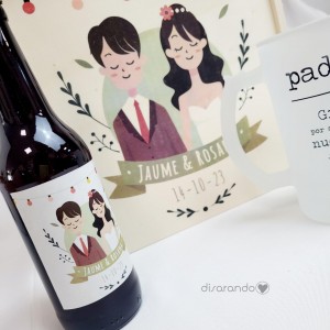 Caja Madera Cerveza Jarra Personalizable (varios diseños)