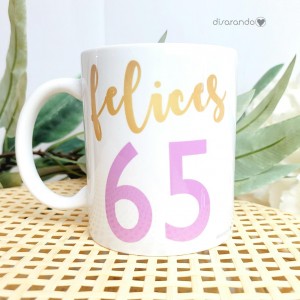 Taza Cumple Personalizable (varios colores)