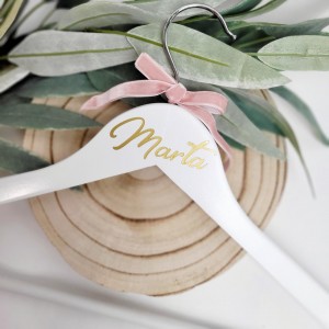 Percha Personalizable Adulto Blanca